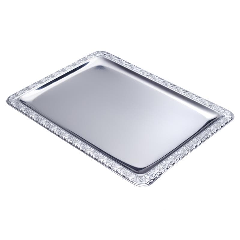 Tablett -SCHÖNER ESSEN- verschiedene Modelle, Edelstahl