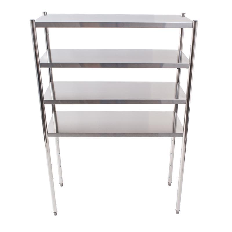 Standregal 200 x 50 x 180 cm Edelstahl Ablageböden 200 x 50 cm Traglast 70 kg, Gastro Regal
