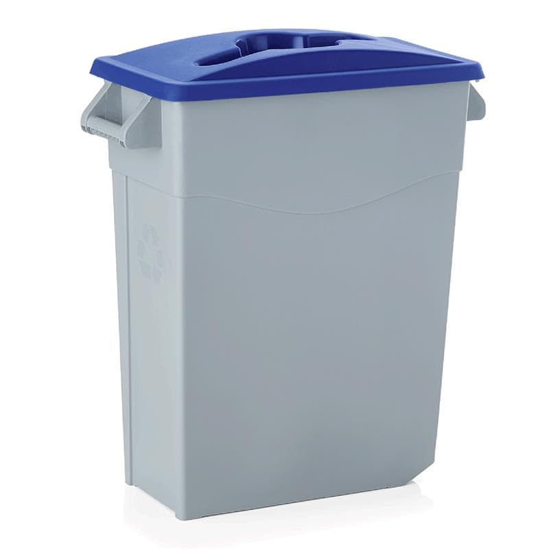Deckel für Abfallbehälter in vier Varianten 52 x 29 x 5 cm Kunststoff blau schwarz gelb grün
