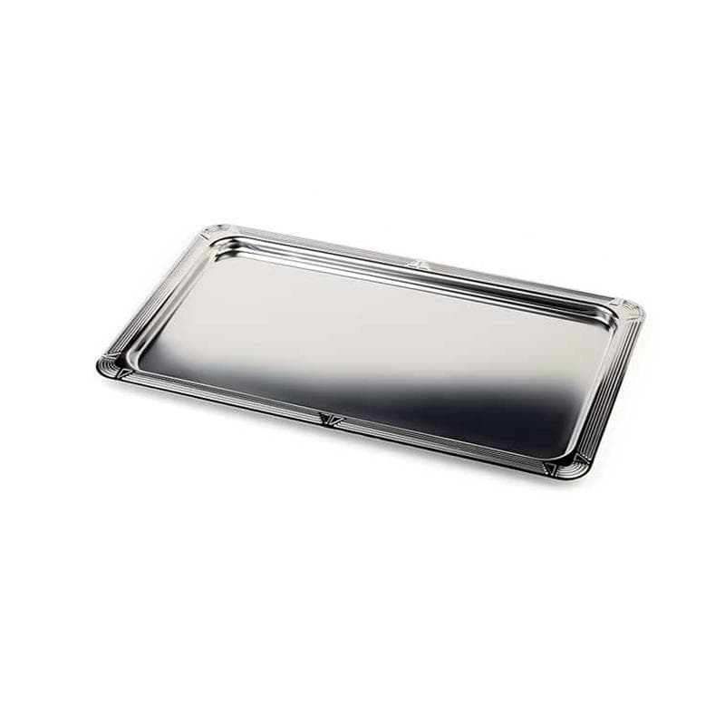 Tablett PROFI-LINE mit Dekor-Rand, Edelstahl