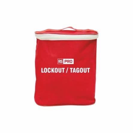 RS PRO Denier-Nylon Beutel Typ Tasche, 220 mm, Rot, Weiß