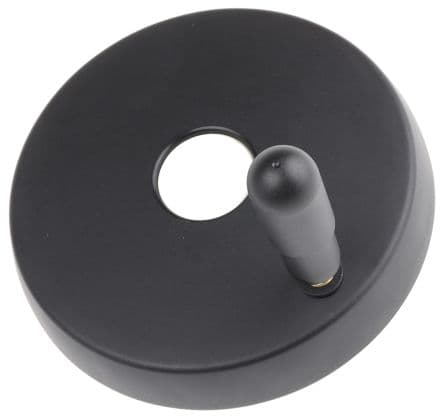 Elesa Handrad, Rad ø 150 mm, 14 mm, 30 mm Gebohrte Nabe, Rad Mat. Technopolymer, Schwarz