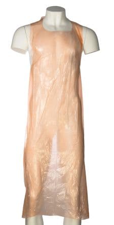 RS PRO Einweg-Schürze, 69 cm Hüftumfang, 1.34 m L., Polyäthylen niedriger Dichte, Orange