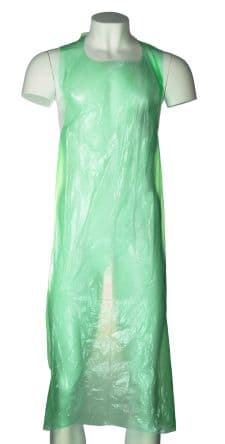 RS PRO Einweg-Schürze, 69 cm Hüftumfang, 1.17 m L., Polyäthylen niedriger Dichte, Grün, 100 Stk.