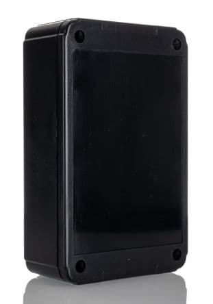 Hammond RL; Universalgehäuse; ABS; Schwarz Geflanscht IP54 Breite 80 mm Höhe 35 mm Länge 125 mm