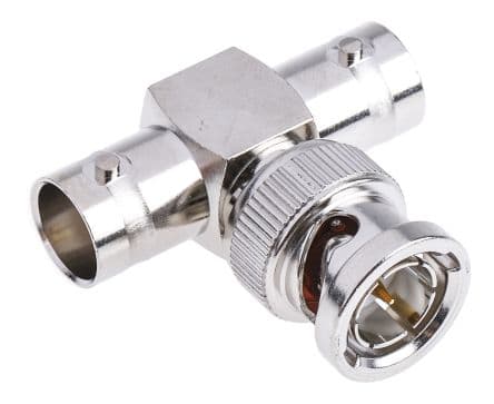 RS PRO HF Adapter, 75 Ω, T Buchse Stecker, Koaxial Nennspannung