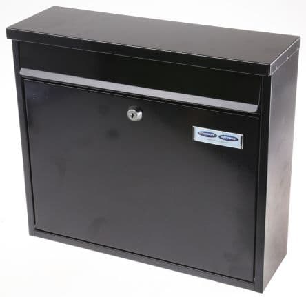 Rottner Comsafe Briefkasten, HxBxT: 310 mm x 360 mm x 110 mm, Schwarz