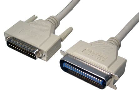 RS PRO Parallel-Kabel Centronic, D-Sub, 25-polig Stecker C36 Stecker L. 3 m, Grau