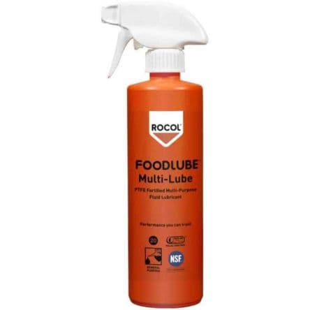 Rocol Foodlube Multi-Lube Fluid Schmiermittel Mehrzweckschmiermittel Flüssig Lebensmittelsicher, Spray 500 ml