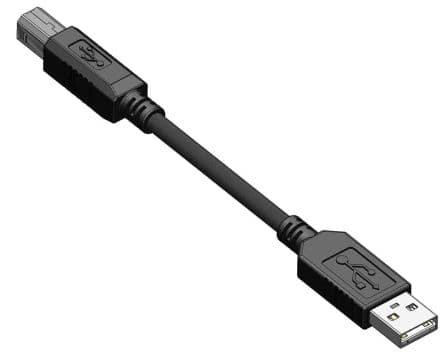 RS PRO Stecker IC-Buchse USB-Kabel, USB Typ A Stecker / USB B, 1 m USB 2.0 Schwarz