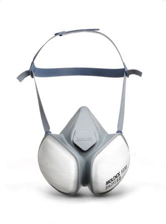 Moldex Compact Atemmaske Ersatzfilter inkludiert One Size, Atmenschutz-Halbmaske, Grau Hypoallergen