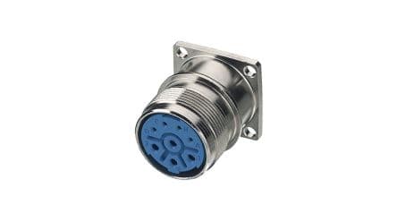 Hummel 7601 M23 Industrie-Rundsteckverbinder Buchse 8-polig Buchse Frontplattenmontage IP67, IP69K