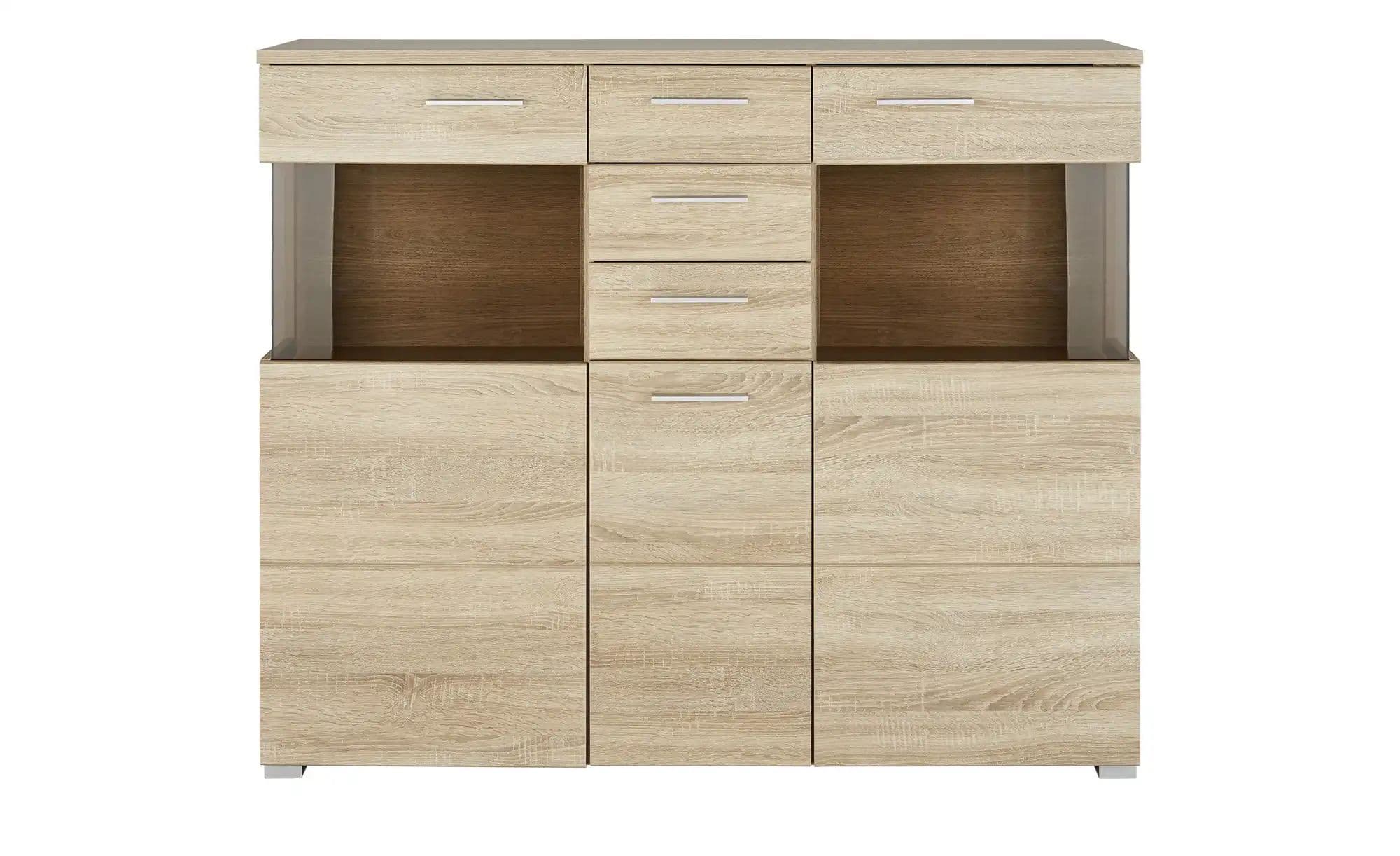Highboard  Riva ¦ holzfarben ¦ Maße (cm): B: 138 H: 119 T: 39.0 Kommoden & Sideboards > Kommoden - Sconto