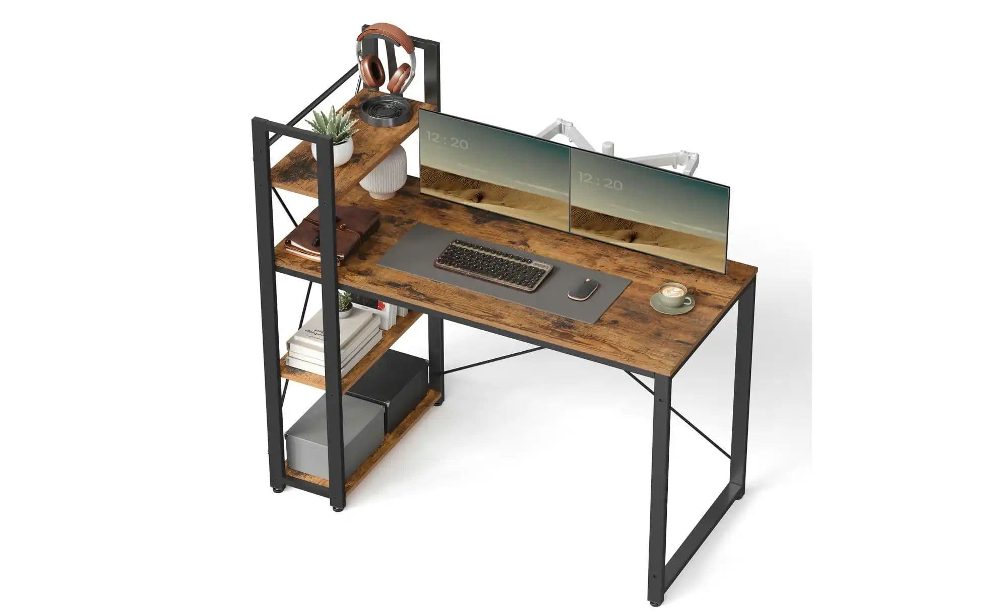 Schreibtisch   ¦ braun ¦ Maße (cm): B: 120 H: 120 Büro > Bürotische > PC-Tische - Sconto