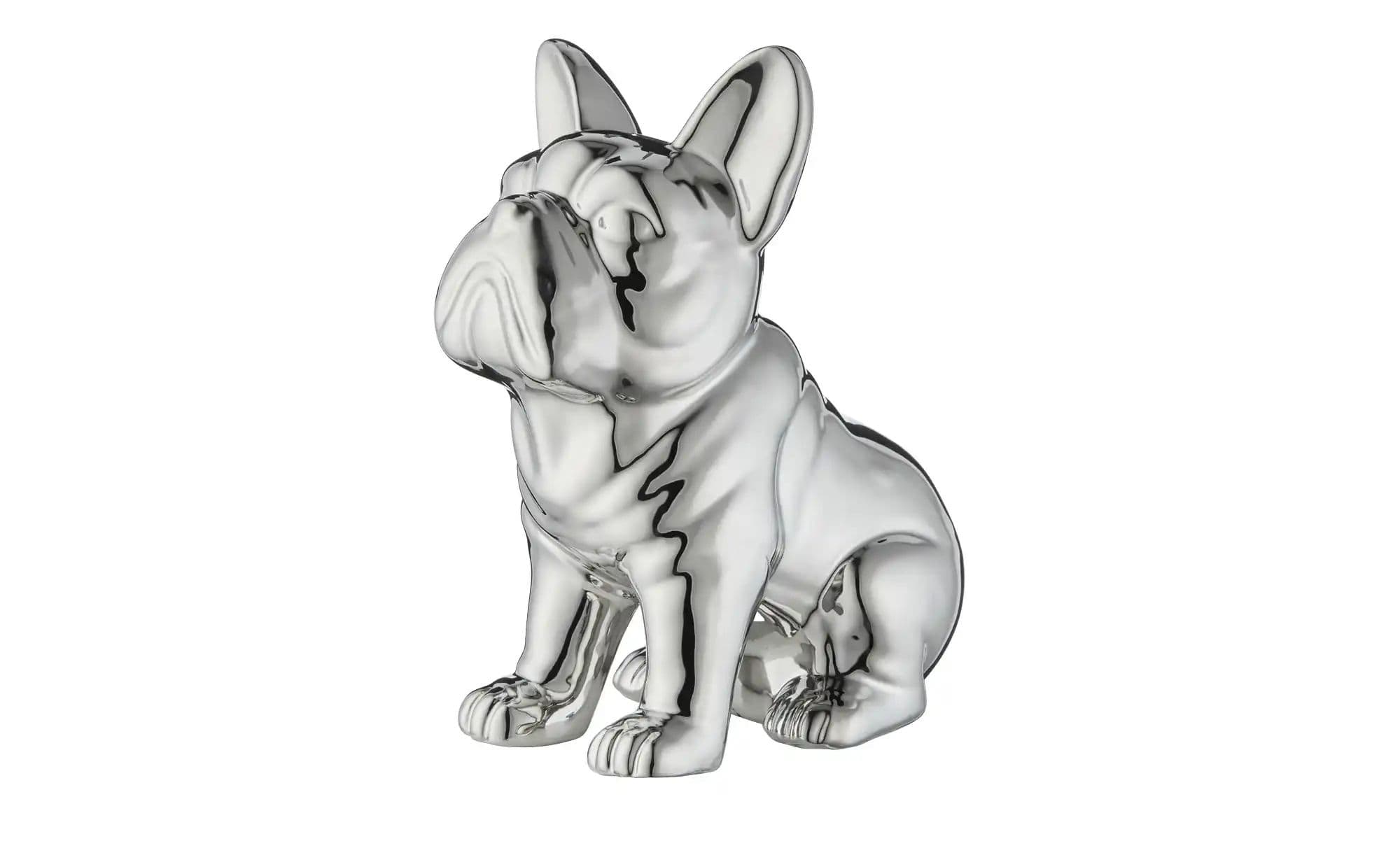 Deko Objekt Hund   ¦ silber ¦ Porzellan ¦ Maße (cm): B: 18 H: 22 T: 12.0 Dekoration > Dekoartikel - Sconto