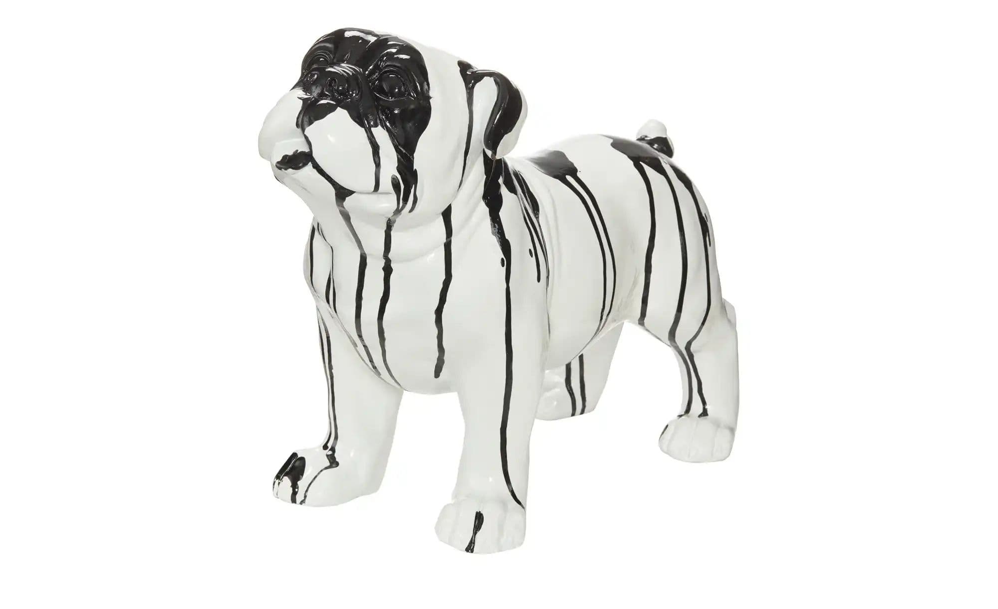 Deko Hund   ¦ weiß ¦ Polyresin (Kunstharz) ¦ Maße (cm): B: 41 H: 30,3 T: 18.4 Dekoration > Dekoartikel - Sconto