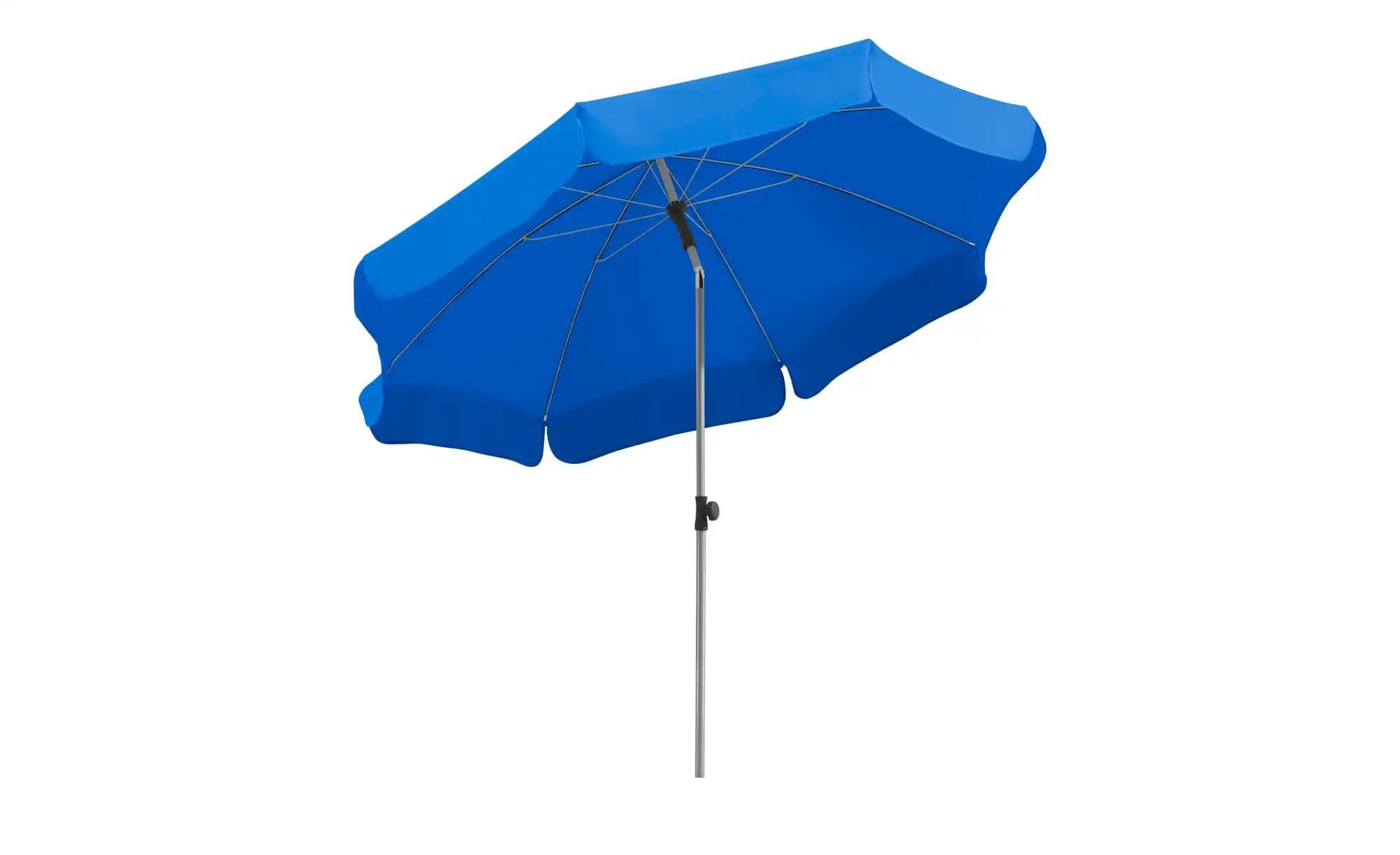 Sonnenschirm  Locarno ¦ blau ¦ Maße (cm): H: 220  Ø: 200.0 Garten > Sonnenschutz > Sonnenschirme - Sconto