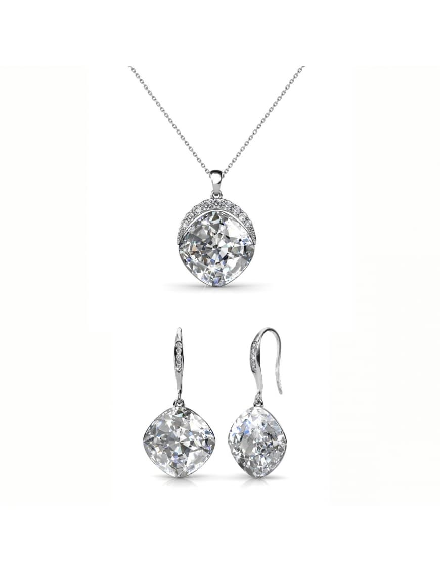 Tiffy Hook Set und Box - Silber und Kristall