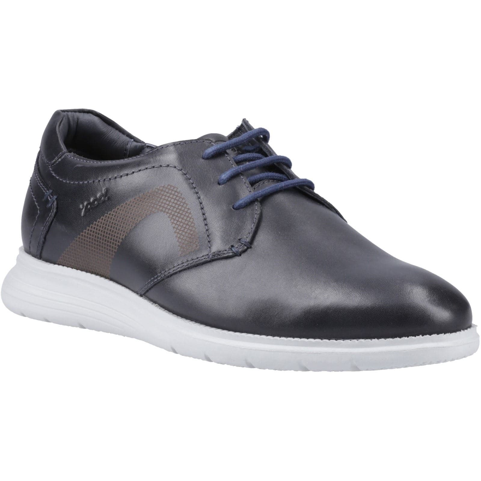 Pod Aston Leder Herren Schnürschuhe Navy