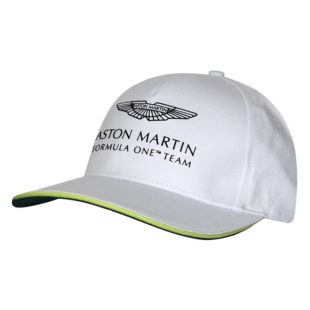 Aston Martin Formel 1 offizielle Team Herren weißer Kappe