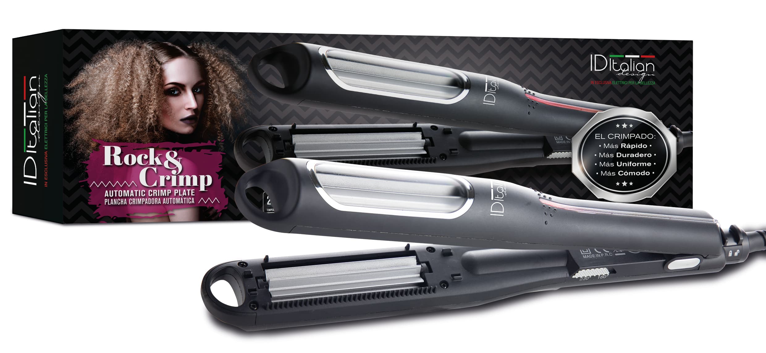 Kreppeisen - 36 W - schwarz - 107 x 357 x 54 cm