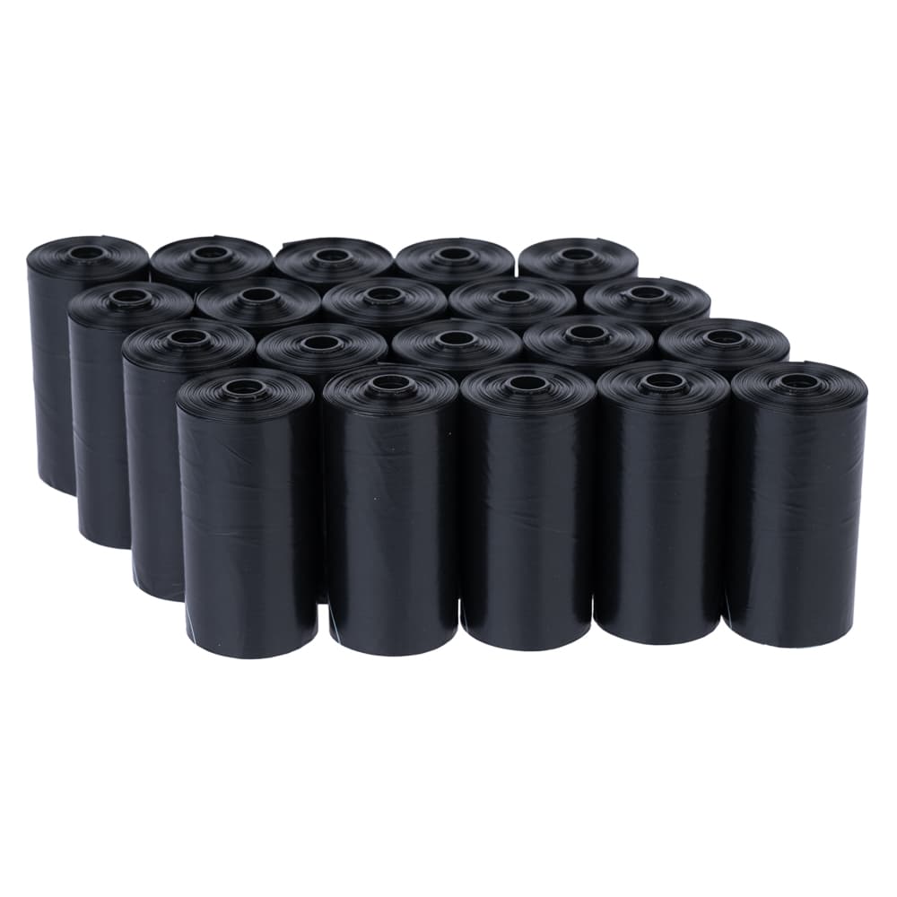 zooplus basics Hundekotbeutel schwarz - 40 Rollen à 15 Beutel (600 Beutel)