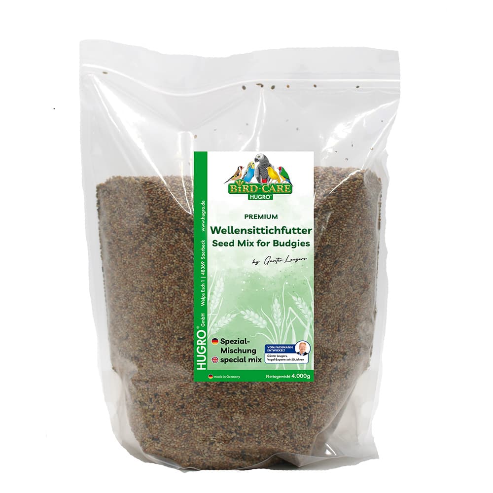 Hugro Wellensittichfutter "Super" - Sparpaket: 2 x 4 kg
