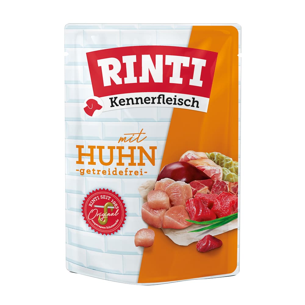 RINTI Kennerfleisch Pouches 10 x 400 g - Huhn