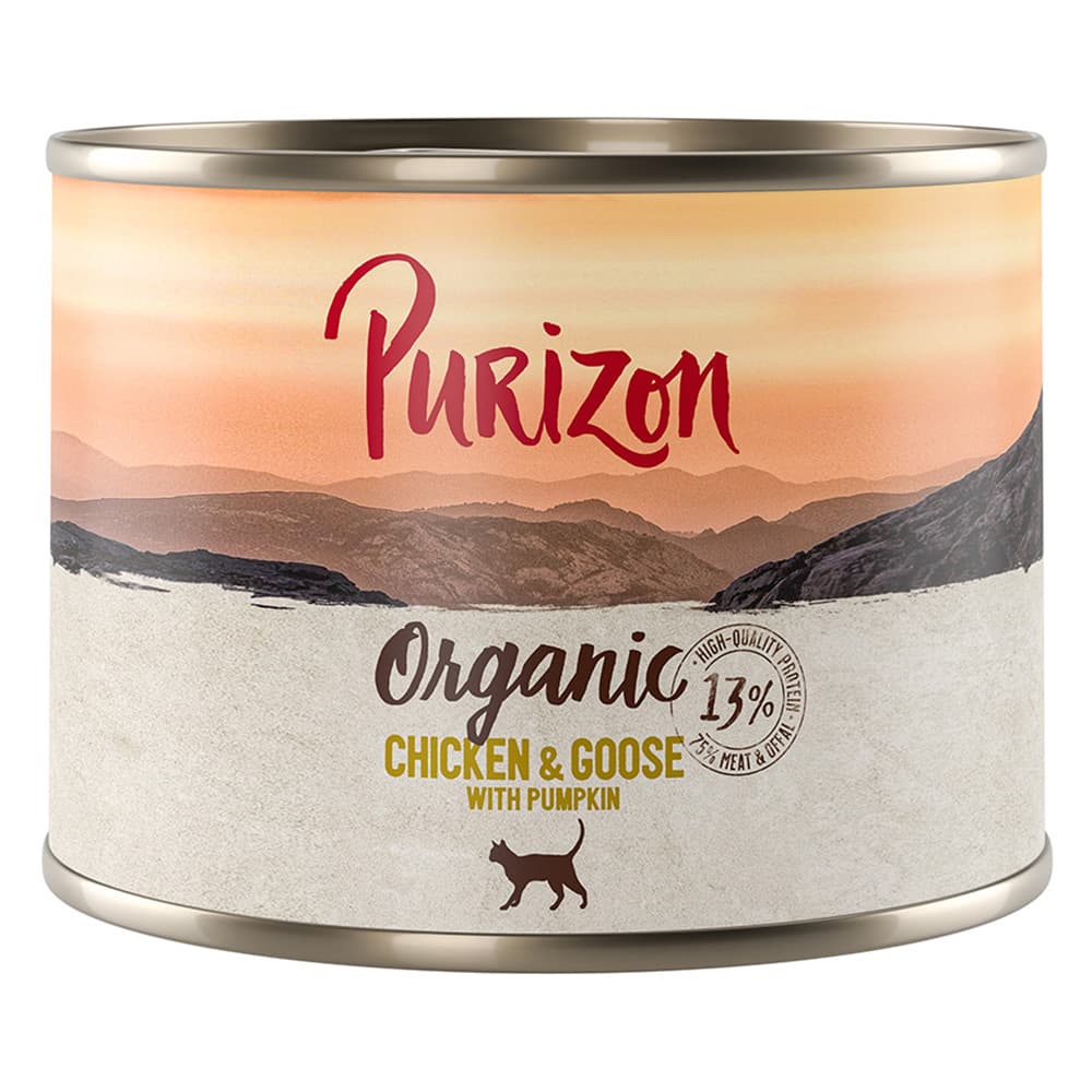 Sparpakete Purizon Organic 24 x 200 g - Huhn und Gans mit Kürbis