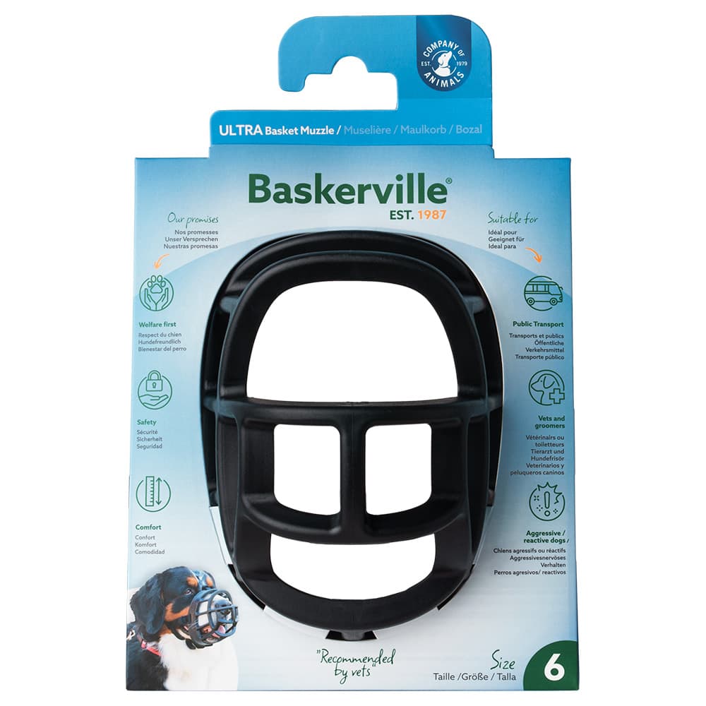 Maulkorb Baskerville Ultra 2.0 - Größe 6, z.B. Rottweiler, Deutsche Dogge