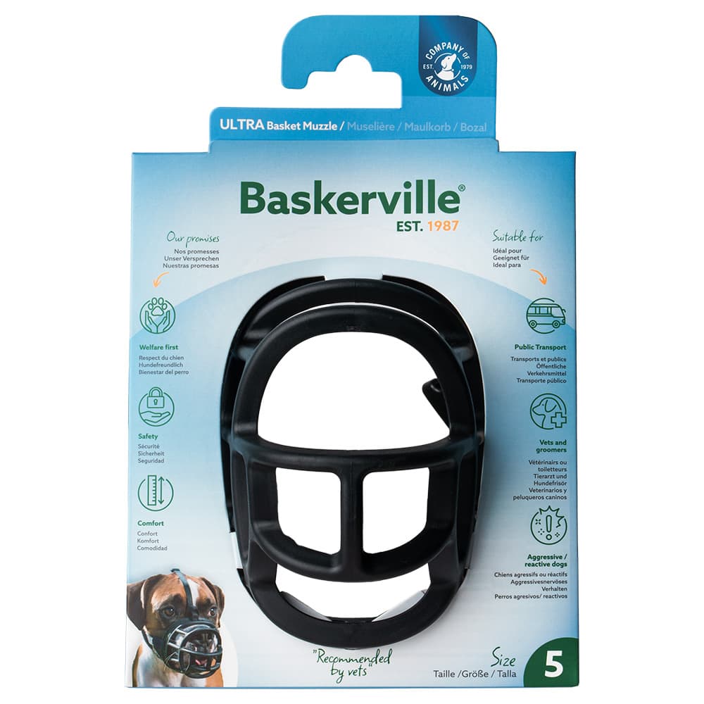 Maulkorb Baskerville Ultra 2.0 - Größe 5, z.B. Labrador, Schäferhund