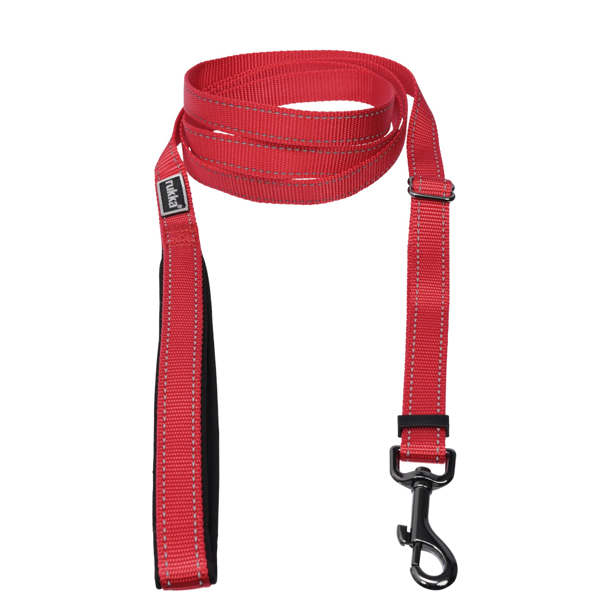 Rukka Bliss Leine, rot - Größe M: 120 - 200 cm lang, 20 mm breit