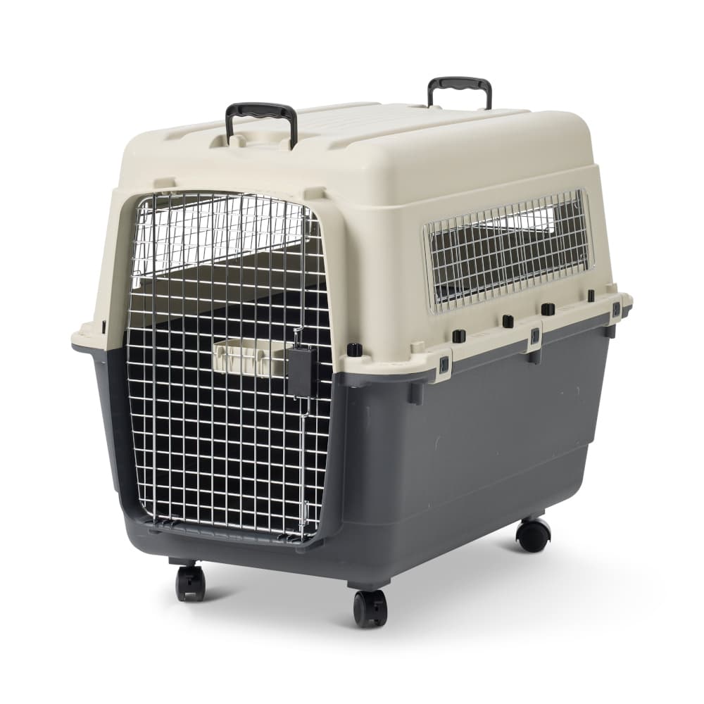 Savic Transportbox Feria Andes mit Rollen - Größe 5: M, anthrazit/beige