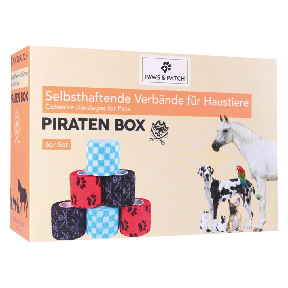 PAWS & PATCH Klebepflaster - Box Pirat, 6 Rollen