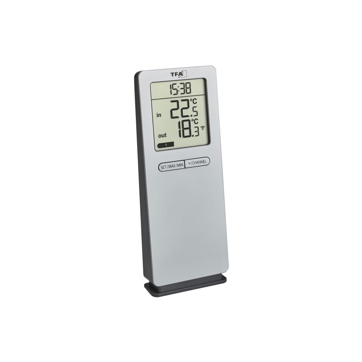 TFA 30.3071.54 silber LOGO 2.0 Funk-Thermometer