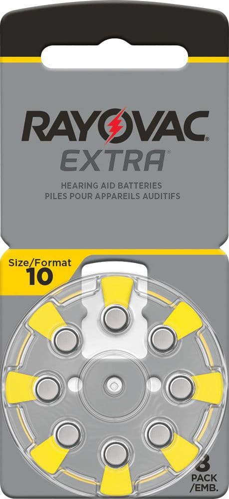 Rayovac HA10 PR70 Hörgeräte Batterien Extra Advanced