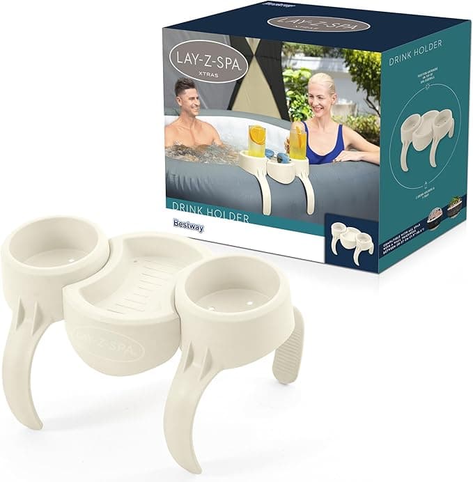 Bestway LAY-Z-SPA Getränkehalter, Set 35 x 2,32 x 20,5 cm, Weiß