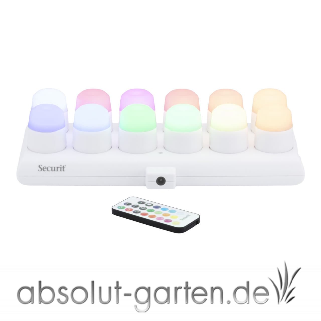 Teelicht-Set Amsterdam 12 Stck. LED-RGB Candle_Set inkl Ladegerät