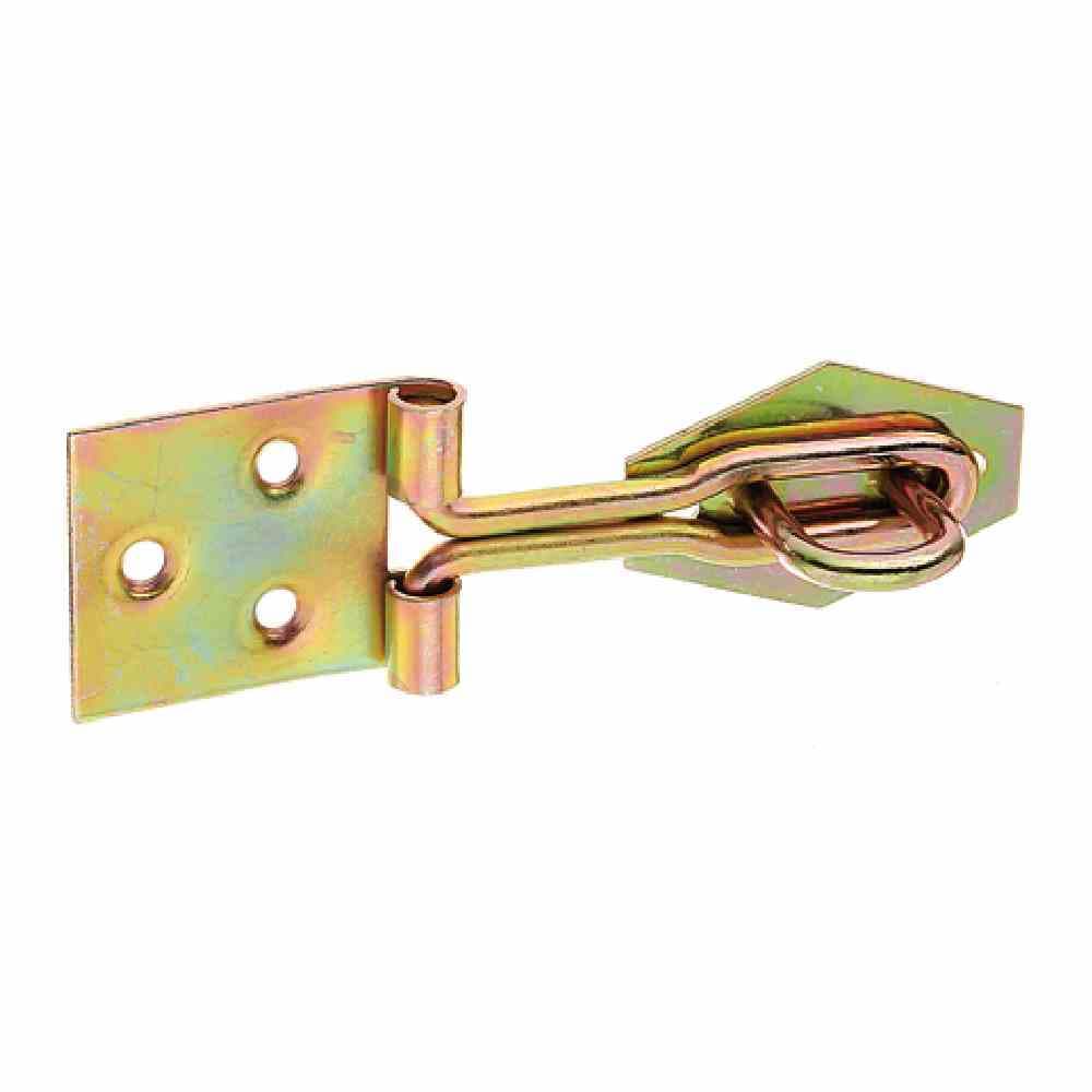 Drahtüberfalle 120 mm galvanisch gelb verzinkt mit Öse
