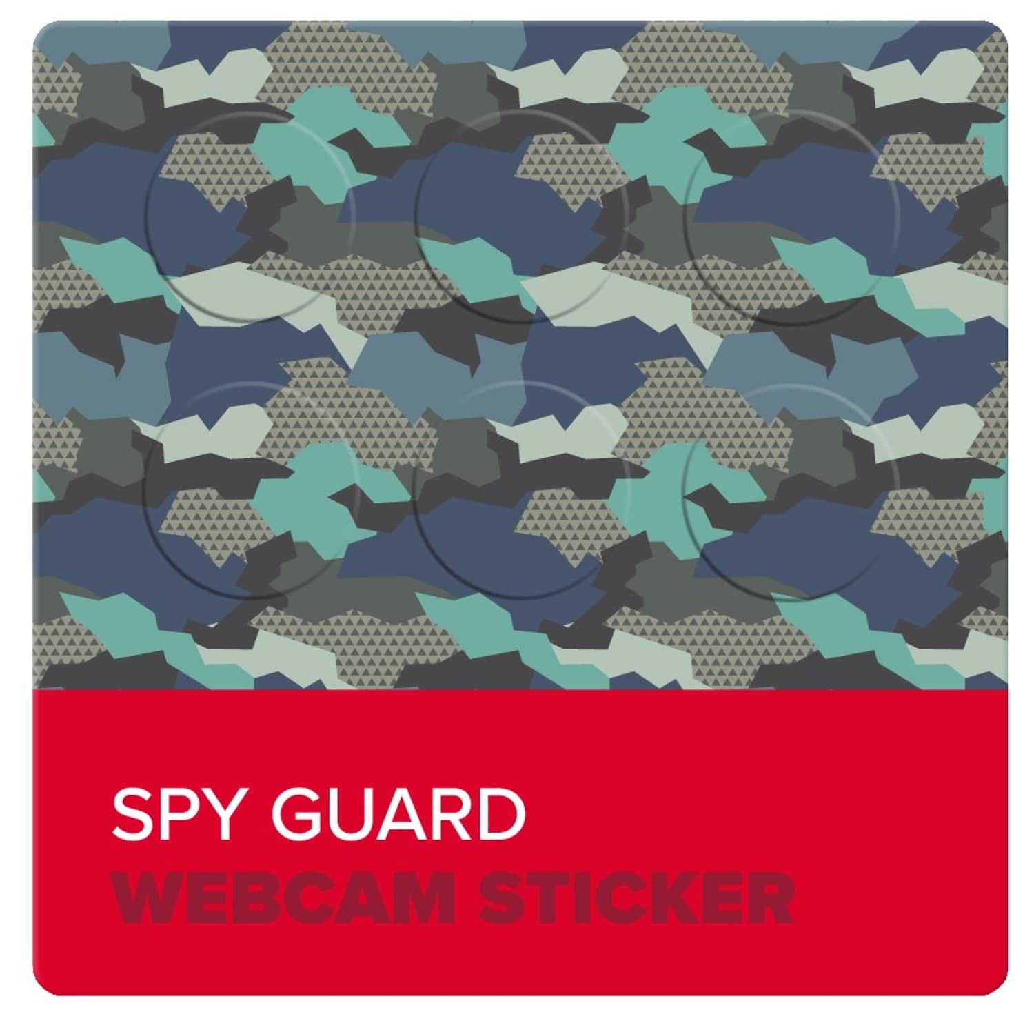 SPY GUARD 6x Webcam Sticker Camouflage