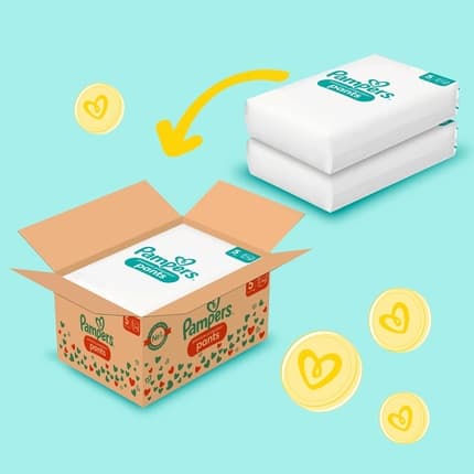 Baby Nappies Pants Size 5 Premium Protection Junior 144 Nappies Monthly Box