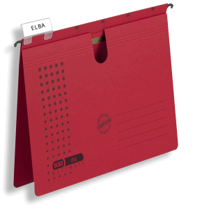 Hängehefter chic A4 230g qm Karton (RC) rot VE=5 Stück