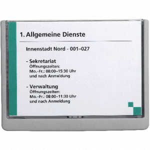 Türschild A5 graphit