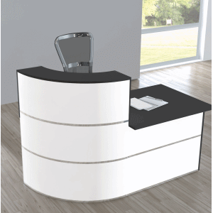 Theke Cento 2 BxT 180x95cm weiß anthrazit