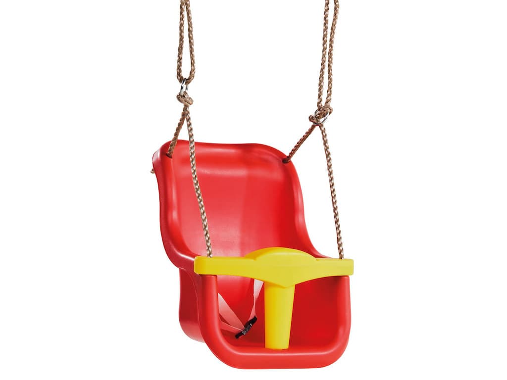 Babyschaukelsitz luxe rot-gelb