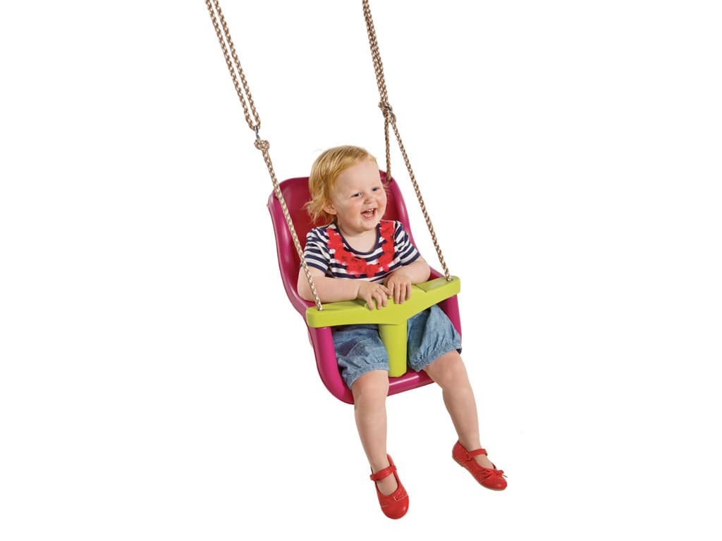 Babyschaukelsitz luxe violett-lime
