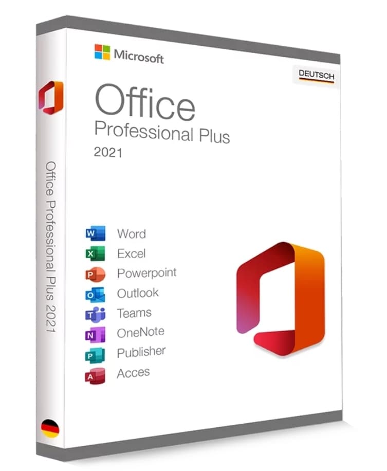 Microsoft Office 2021 Professional Plus Vollversion 1PC - unbegrenzte Laufzeit - Kein Abo