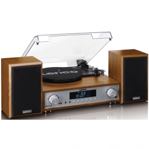 LENCO MC-160WD Hifi-Set DAB+, FM-Radio, Plattenspieler und BT