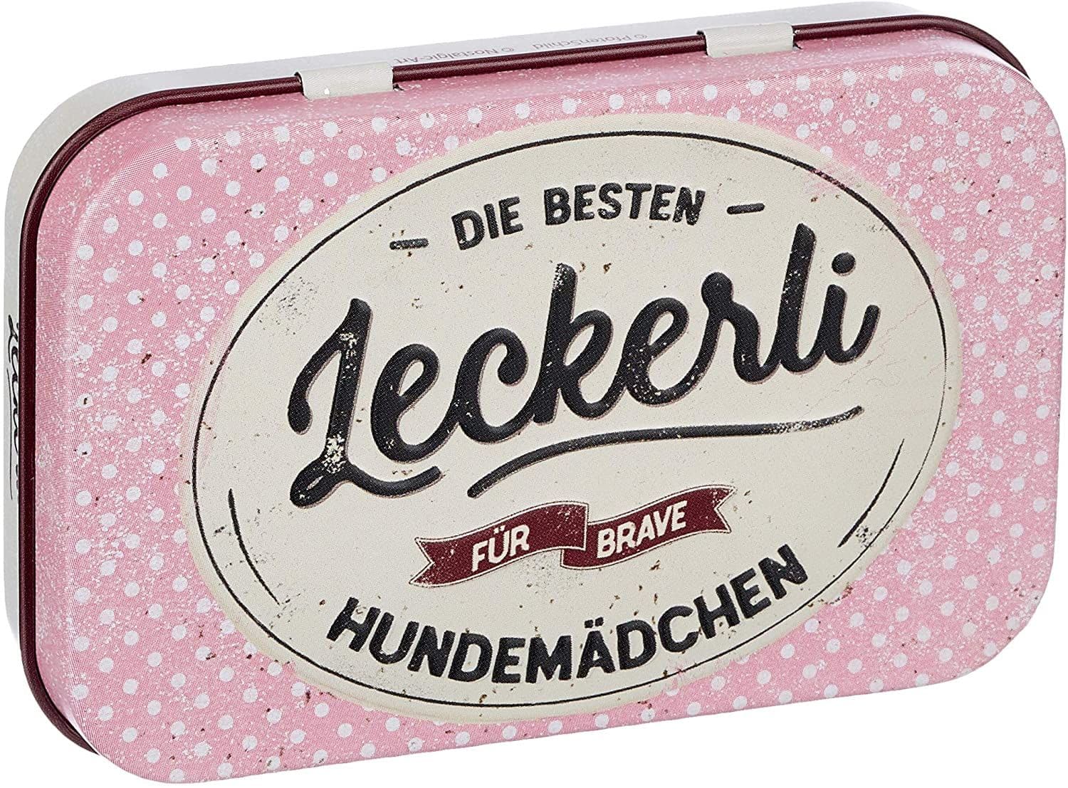 Nostalgic-Art- Leckerli-Dose - PfotenSchild - Brave Hundemädchen