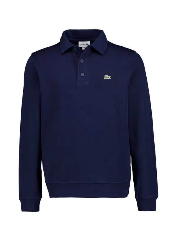 LACOSTE Herren Pullover blau Baumwolle unifarben Classic Fit